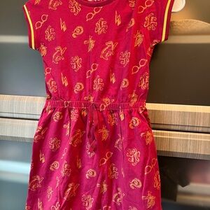 Girl's Harry Potter Dress with Gold Accents